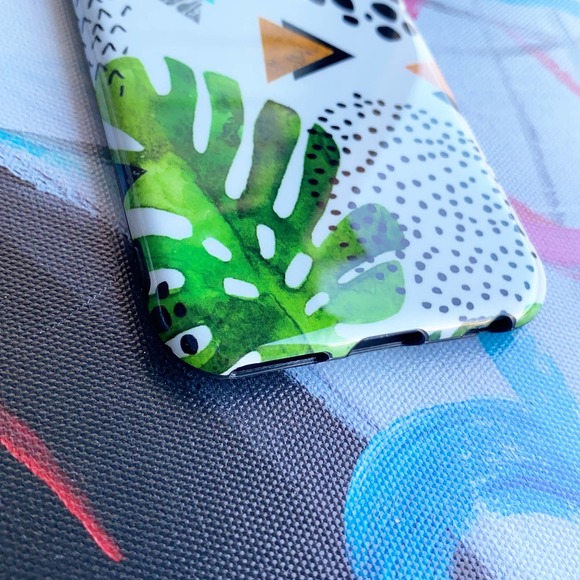 iPhone 6s Case Geometric Tropical Floral Print Cover NEW - Picture 2 of 5